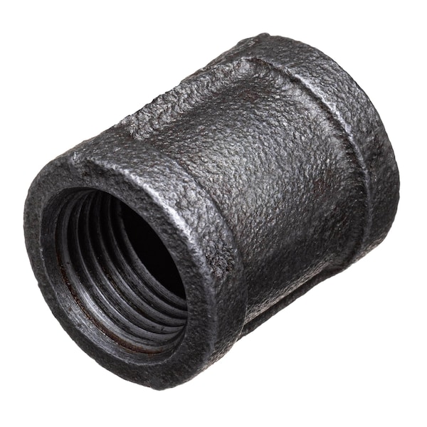 Usa Industrials Straight Black-Coated Malleable Iron Pipe Fittings, 1-1/2" Pipe, Malleable Iron (Black-Coated) ZUSA-PF-15847 - main